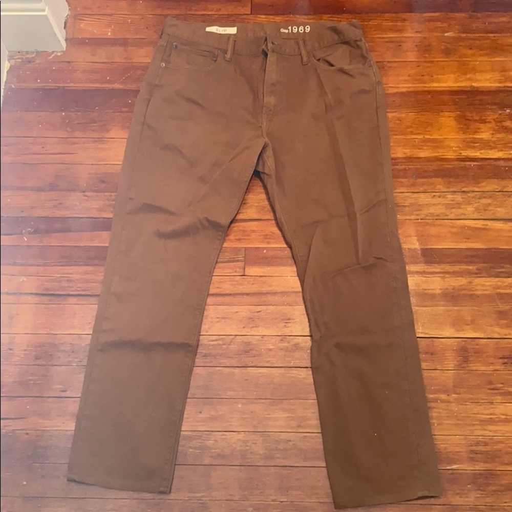 Gap slim fit 5 pocket pants 36x32